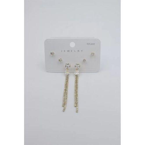 Çoklu Set Küpe - Altın