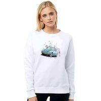 Tosba Baskılı Beyaz Kadın Sweatshirt