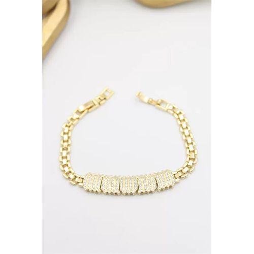 Taşlı Xuping Bileklik - Altın