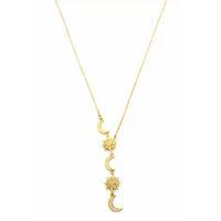 Ay Yıldız Y Kolye - Altın
