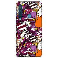 Lopard Samsung Galaxy A9 2018 Uyumlu Kılıf Soyut Sanat (32) Desenli Soft Silikon Kılıf