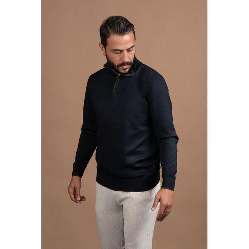 Fermuarlı Balıkçı Yaka Polyamid Kumaş Mevsimlik Triko Kazak