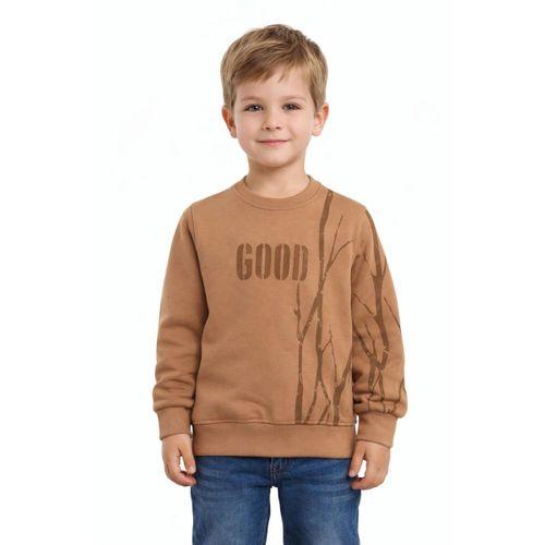 Erkek Çocuk Önü Arkası Baskılı Sweatshirt BGL-ST05241