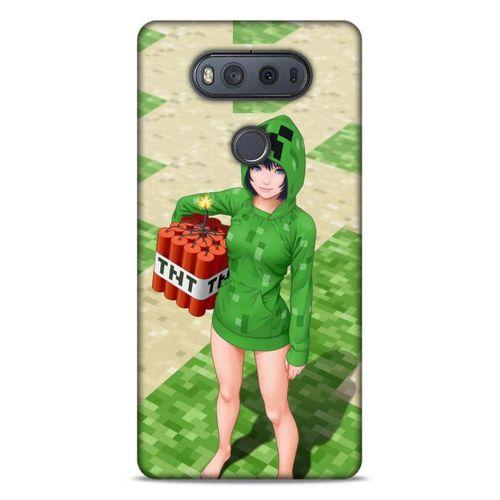 Lopard LG K61 Uyumlu Kılıf PiXel (33) Hybrid Kılıf TNT Girl