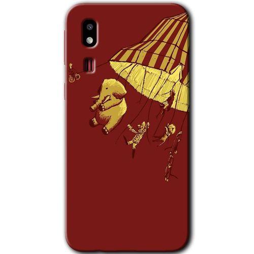 Galaxy A2 Core Kılıf HD Desen Baskılı Arka Kapak - Zoo + Kırılmaz Cam