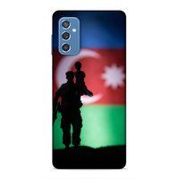 Samsung Galaxy M52 Uyumlu Kılıf Azarbaijan (14) Lansman Kılıf Asker Bayrak