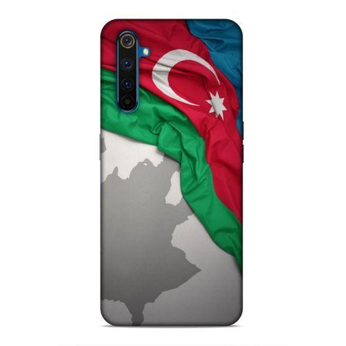 Realme 6 Pro Uyumlu Kılıf Azarbaijan (9) Kılıf Kumaş Bayrak