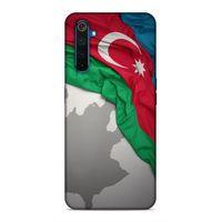 Realme 6 Pro Uyumlu Kılıf Azarbaijan (9) Kılıf Kumaş Bayrak