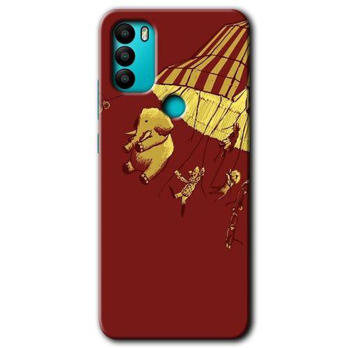 MRCİLETİSİM General Mobile GM 21 Plus Kılıf HD Desen Baskılı Arka Kapak + Temperli Cam - Zoo