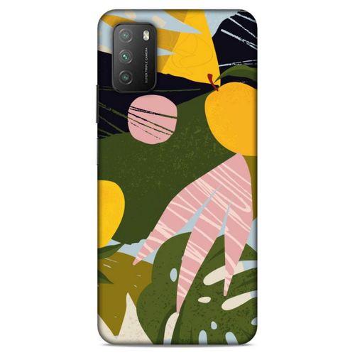 Lopard Xiaomi Poco M3 Uyumlu Kılıf Soyut Sanat (33) Baskılı Hybrid Kılıf