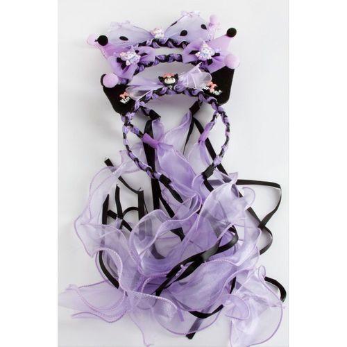 Çzgflm Fiyong Tül Sallantılı Örme Çocuk Taç