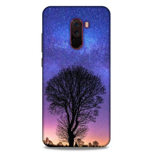 Lopard Xiaomi Pocophone F1 Uyumlu Kılıf Gece'S (29) Arka Koruma Kılıfı Ağaç