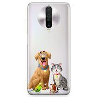 Xiaomi Redmi K30 Kılıf Gülen Patiler Arka Kapak Koruma Desenli Full Koruyucu