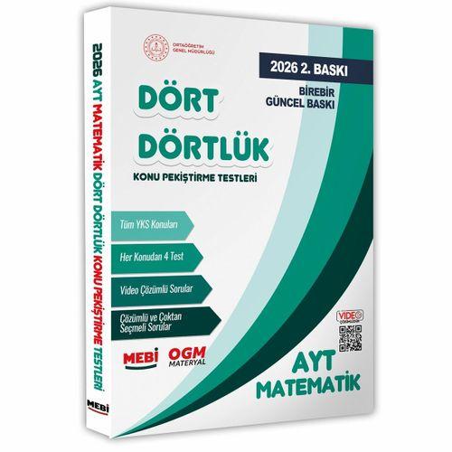 2026 YKS-AYT MEBİ-OGM Dört Dörtlük Matematik Pekiştirme Testi A4 Renkli Soru Bankası BASKI ÜCRETİ