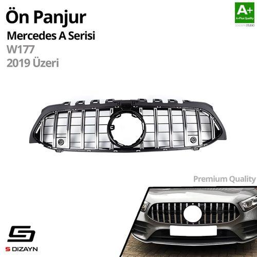 S-Dizayn Mercedes A-Class W177 Ön Panjur Krom GTR Model 2019 Üzeri