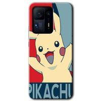 Mi Mix 4 Kılıf HD Desen Baskılı Arka Kapak - Pikaçhu + Kırılmaz Cam