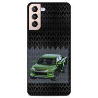 Lopard Samsung Galaxy S21 Plus Uyumlu Kılıf PickUpX (18) Telefon Kılıfları Fosforlu Yeşil