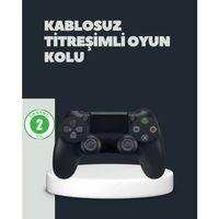 Kablosuz Titreşimli Oyun Kolu – Ps4 Uyumlu Ergonomik Tasarım Ve Uzun Pil Ömrü