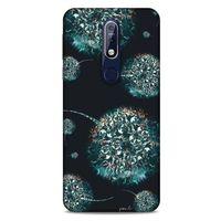Y.Liva-2021 Özel Seri Siyah Soyut-163 Nokia 7.1 Kılıf Silikon Kapak