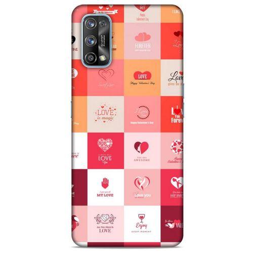 Oppo Realme 7 Pro Kılıf Hediyelik Seri Sevgililer Günü (11) 14 Şubat Tam Koruma