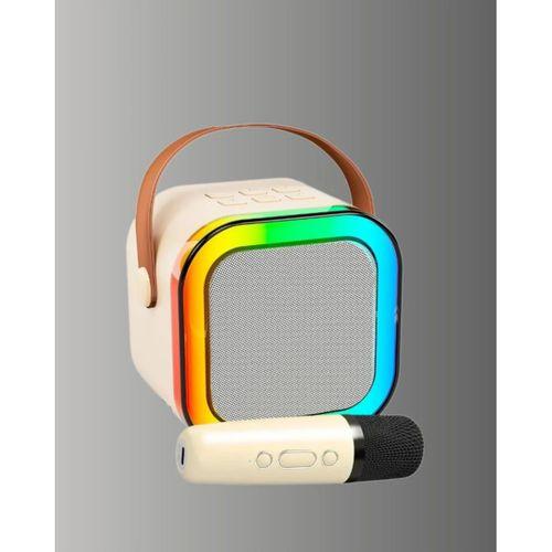 Karaoke Mikrofon Hoparlör Seti Bluetooth Kablosuz Taşınabilir
