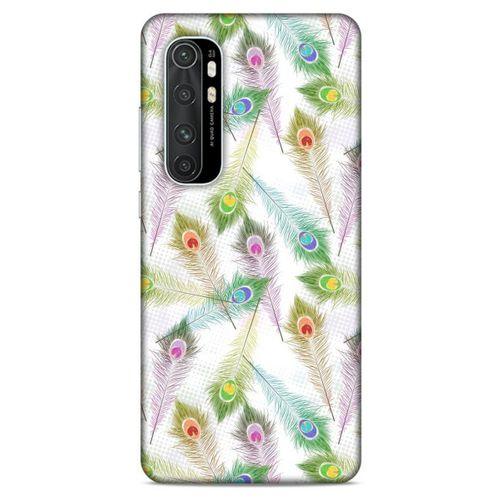Xiaomi Mi Note 10 Lite Kılıf Desenli Özel Seri Tüyler (23) Ultra Koruma Kılıfı