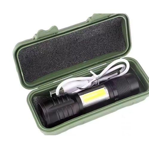 Ws-5454 Taktik El Feneri Usb Şarj Edilebilir Kamp Feneri Cob Zumlanabilir Mini Taşınabilir El Feneri
