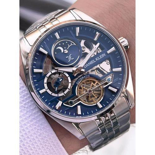 Daniel Klein Otomatik Erkek Kol Saati 30 Metre Suya Dayanıklı Çelik Kordon + Bileklik Hediyeli  VS.BLKT.0693