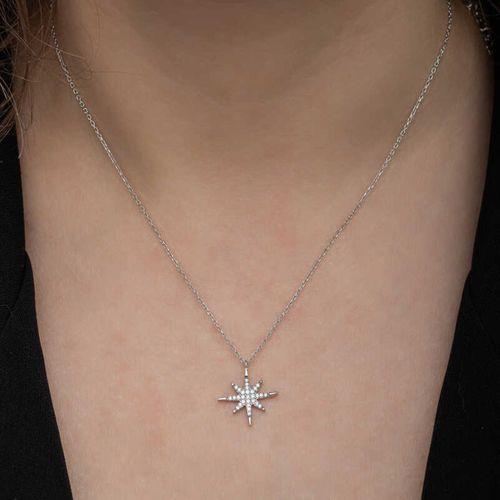 Lucky Life 925 Ayar Gumuss Kutup Yıldızı Lucky Life Lucky Life Kadın Kolye