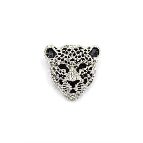 Leopar Broş - Gümüş