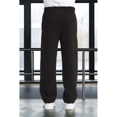 Baggy Kalıp 3 İplik Şardonlu Erkek Eşofman Altı - Siyah