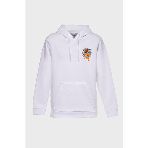 Eros Minimal Baskılı  Üç İplik Sweatshırt Oversıze Hoodıe
