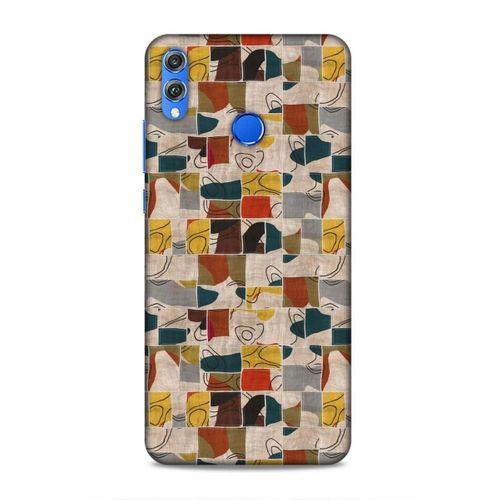 Huawei Honor 8x Uyumlu Kılıf Romans (9) Kılıf Sarı Lacivert