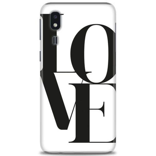 Samsung Galaxy A2 Core Kılıf HD Baskılı Kılıf - Love + Tam Ekran Koruyucu