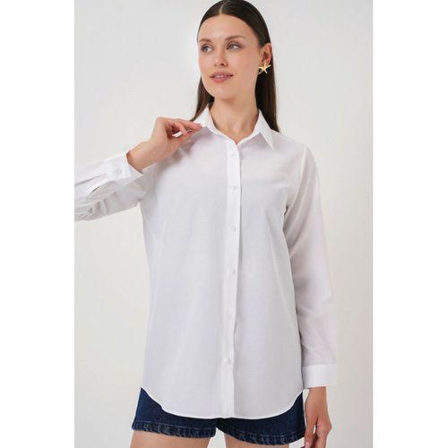 Uzun Kol Basic Gömlek 20279 - Beyaz