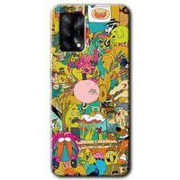 Oppo A74 HD Baskılı Kılıf + 9D Tam Ekran Koruyucu - Süper Çizgi Kahramanlar 2