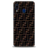 Samsung Galaxy A20 Kılıf HD Baskılı Kılıf - Fendii + Tam Ekran Koruyucu