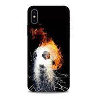 Lopard Apple iPhone XS Uyumlu Kılıf FireX (35) Fit Design Kılıf Futbol