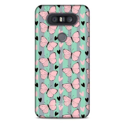 LG K41S - K51S Kılıf Kelebek Etkisi (43) Thin Fit Kılıf Kahve Yeşil