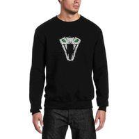 The Witcher Viper School Splash Baskılı Siyah Erkek Sweatshirt
