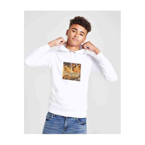 Stratovarius Nemesis Baskılı Unisex Çocuk Kapüşonlu Beyaz Sweatshirt