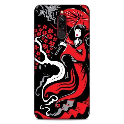 Lopard Xiaomi Redmi 8 Uyumlu Kılıf Soyut Sanat (11) Baskılı Tam Koruma