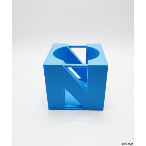 Mavi Centikli Harf Seklinde Mini Dekoratif Saksi Ismine Ozel Bas Harf Tasarim Masa Ustu Ofis Dekoru 7 Cm