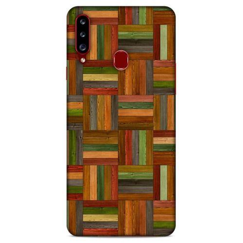 Lopard Samsung Galaxy A20s Uyumlu Kılıf Wood'X (21) Koruyucu Kapak Baskılı