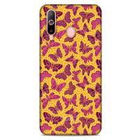 Samsung Galaxy A60 Kılıf Kelebek Etkisi (27) Tasarımlı Kılıf Karışık Renkli