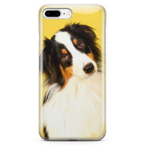 Apple iPhone 7 Plus Kılıf Australian Shepard Arka Kapak Koruma Desenli Full Koruyucu