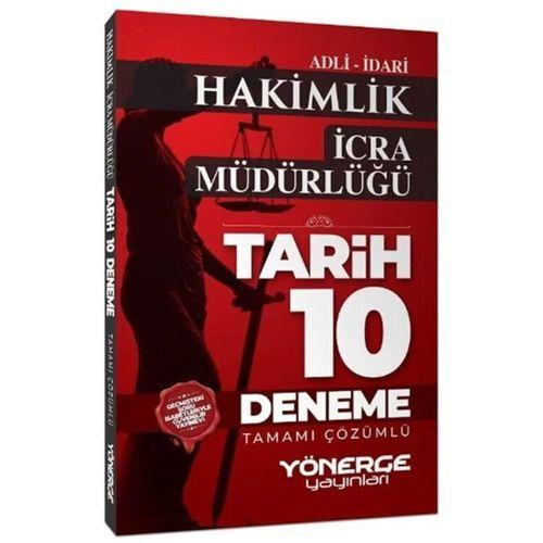 Adli İdari Hakimlik Tarih 10 Deneme Çözümlü Yönerge Yayınları