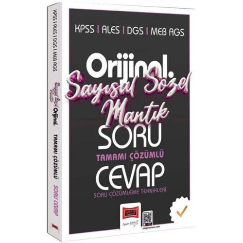 KPSS ALES DGS MEB AGS Orijinal Sayısal Sözel Mantık Tamamı Çözümlü Soru Cevap Kitabı Yargı Yayınları