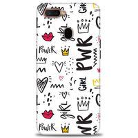 Oppo AX7 Kılıf HD Baskılı Kılıf - Power Girl + Tam Ekran Koruyucu