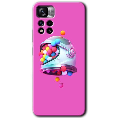 MRCİLETİSİM Xiaomi Redmi Note 11 Pro Plus 5G Kılıf HD Desen Baskılı Arka Kapak+Temperli Cam - Uzay Başlığı